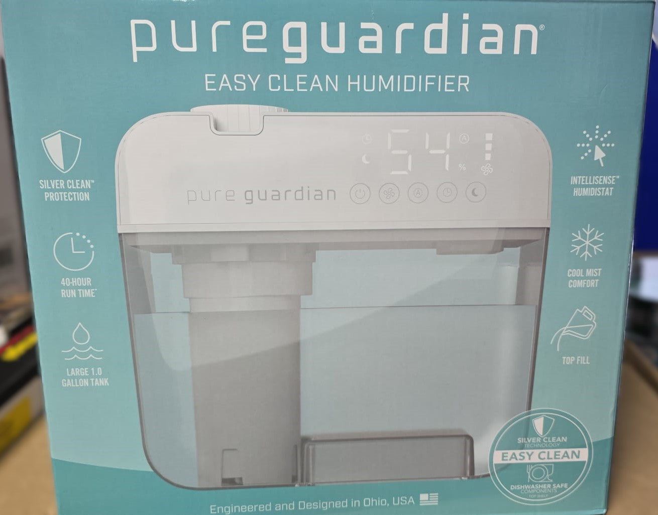 PureGuardian 1 Gallon Ultrasonic Cool Mist Humidifier (2 Pack)