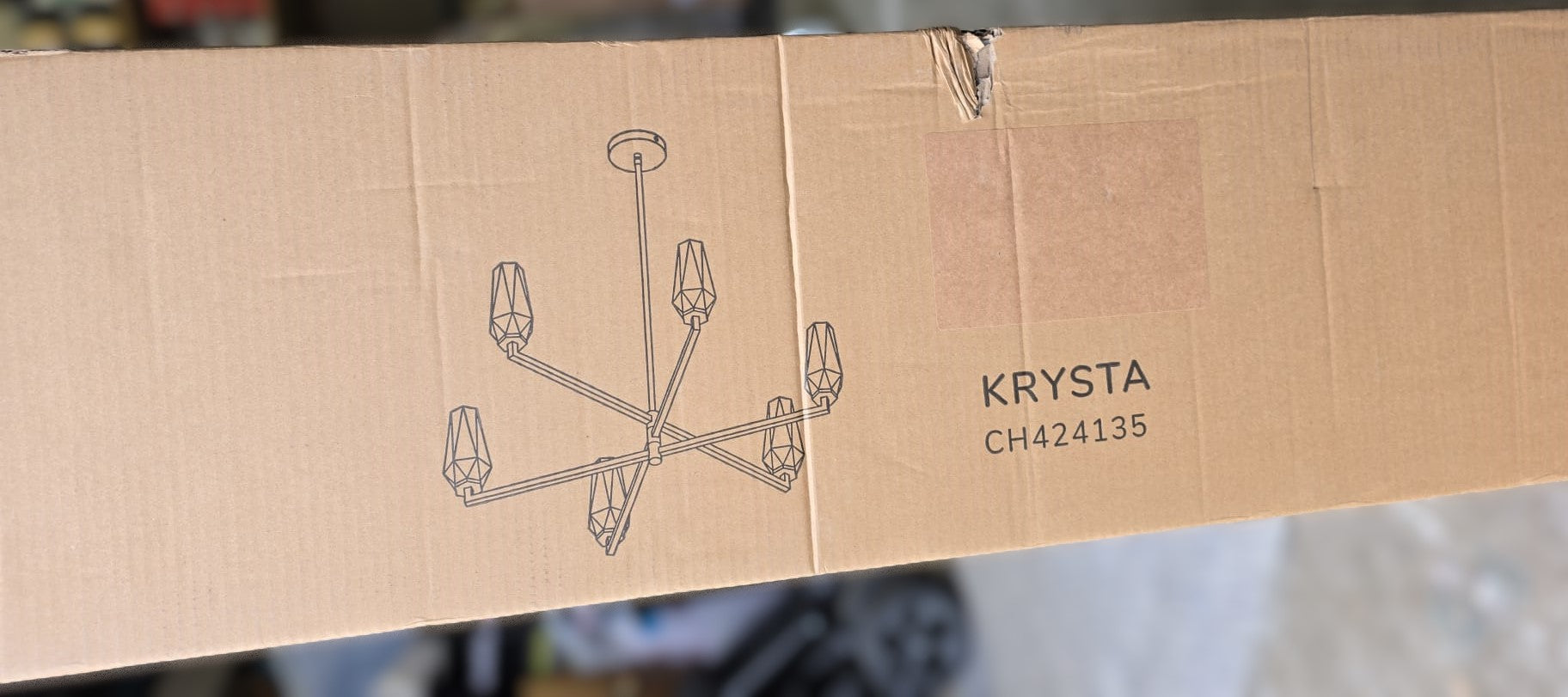 Light & Modern Rika 35 in. Chandelier