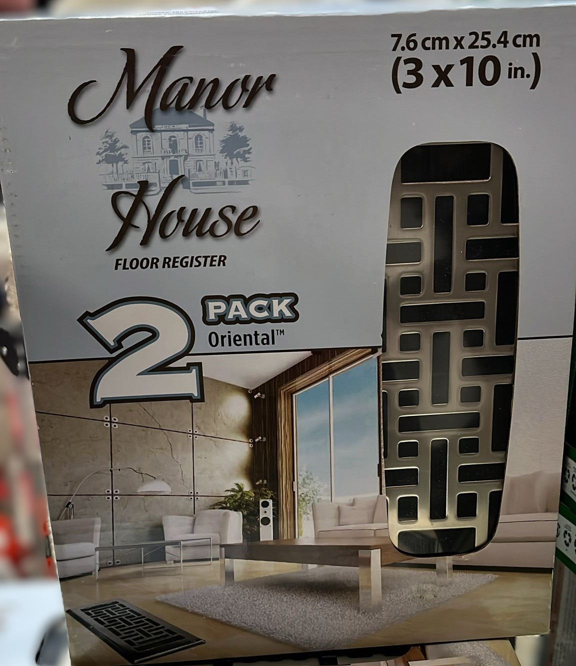 Manor House 3x10-inch floor register