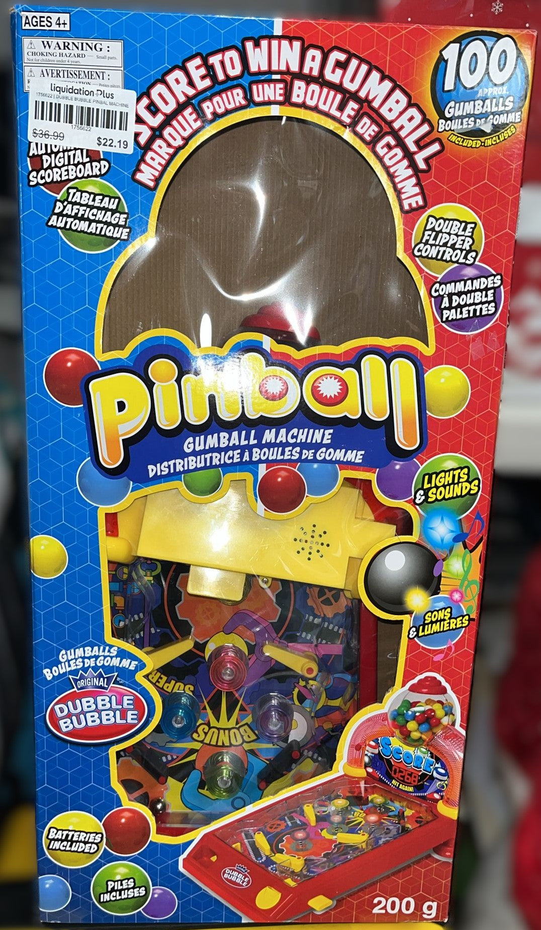 DUBBLE BUBBLE PINBAL MACHINE