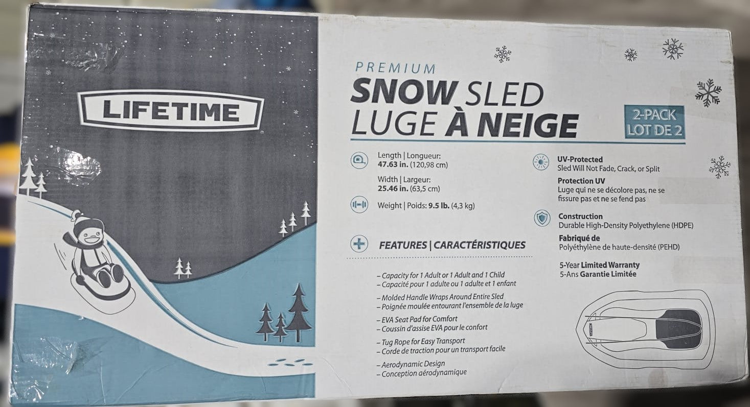Lifetime Premium Snow Sled 2-pack