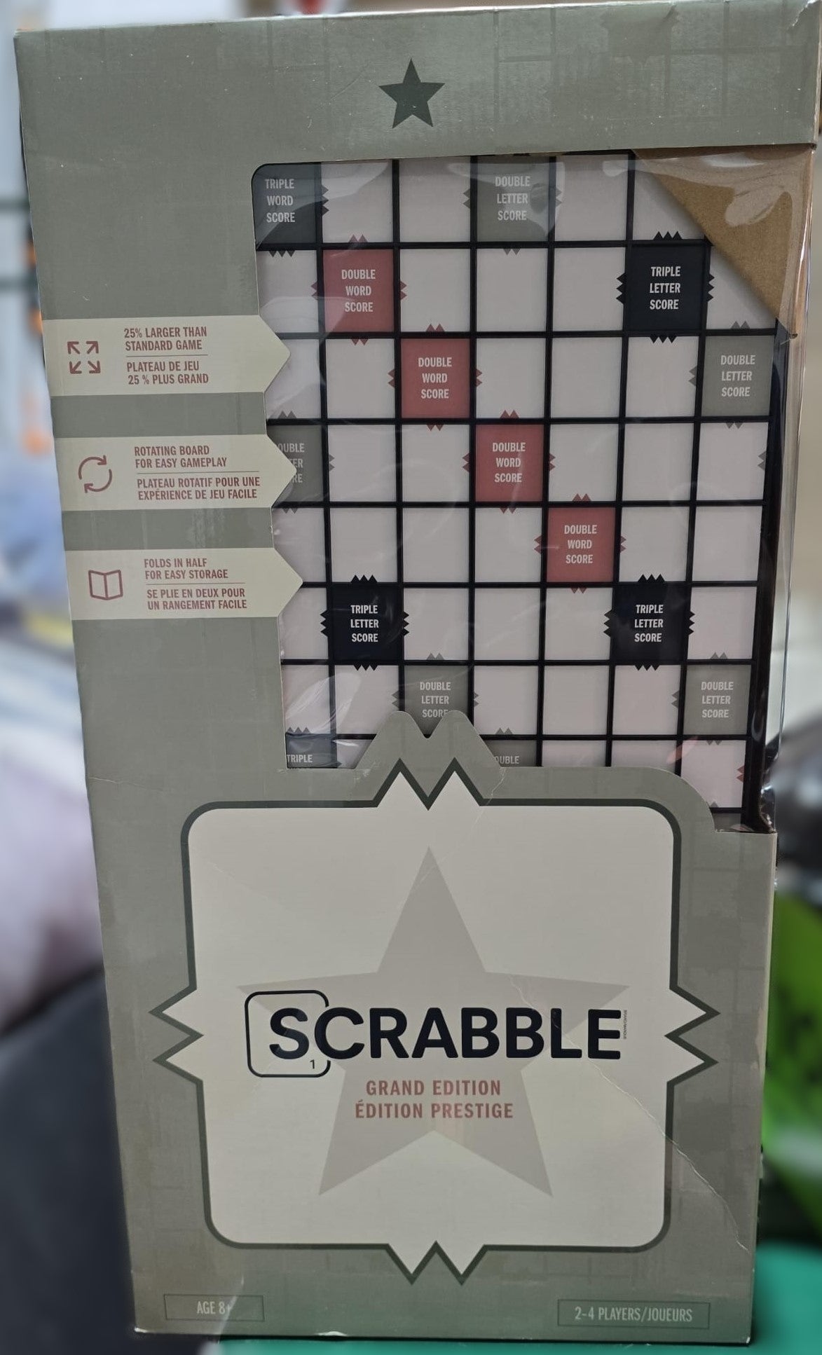 GRAND WOODEN FOLDING BOARD GAMES ENGLISH ASSORTMENT