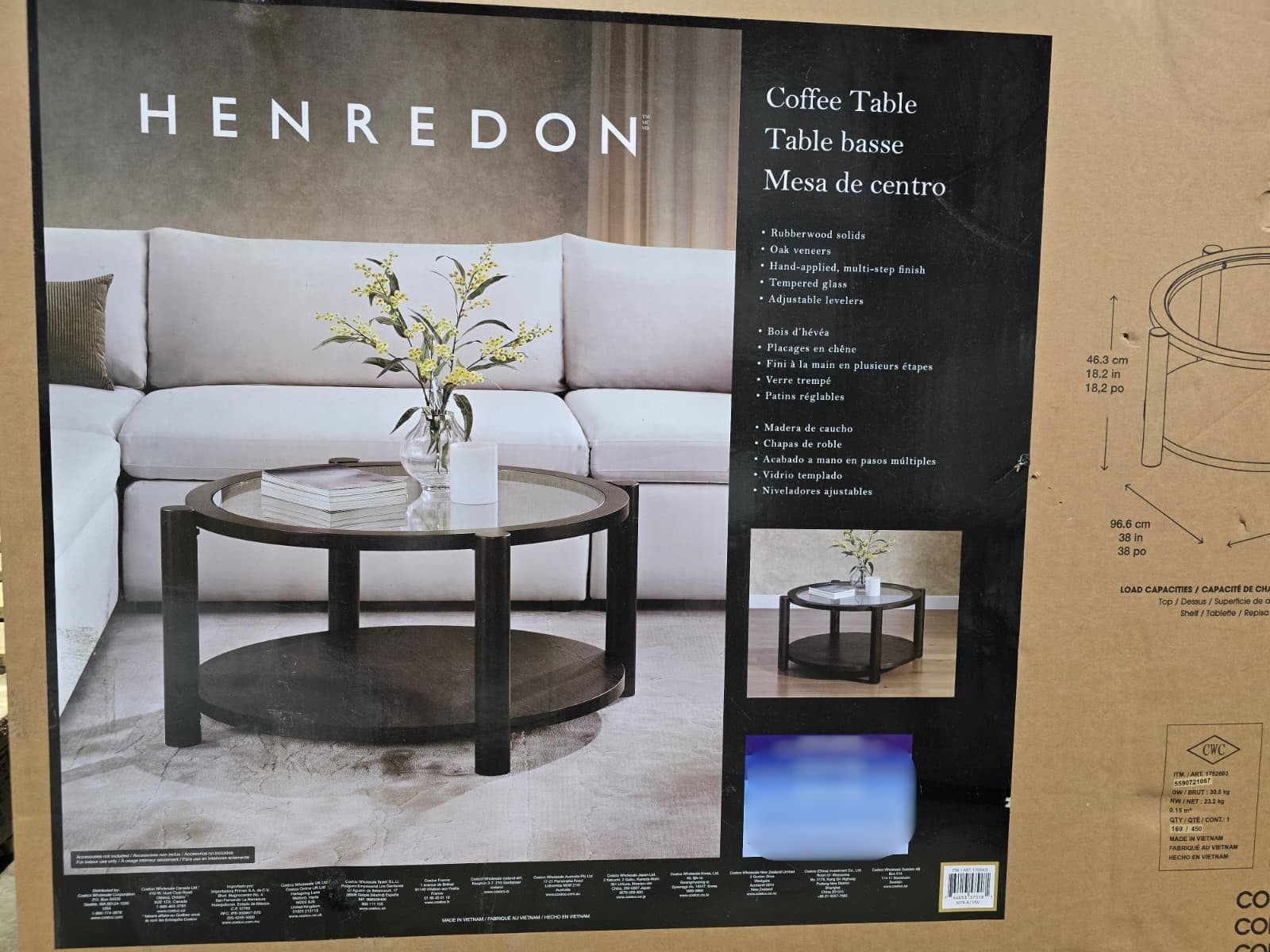 Bayside Furnishings Henredon 96.52 cm (38 in.) Coffee Table