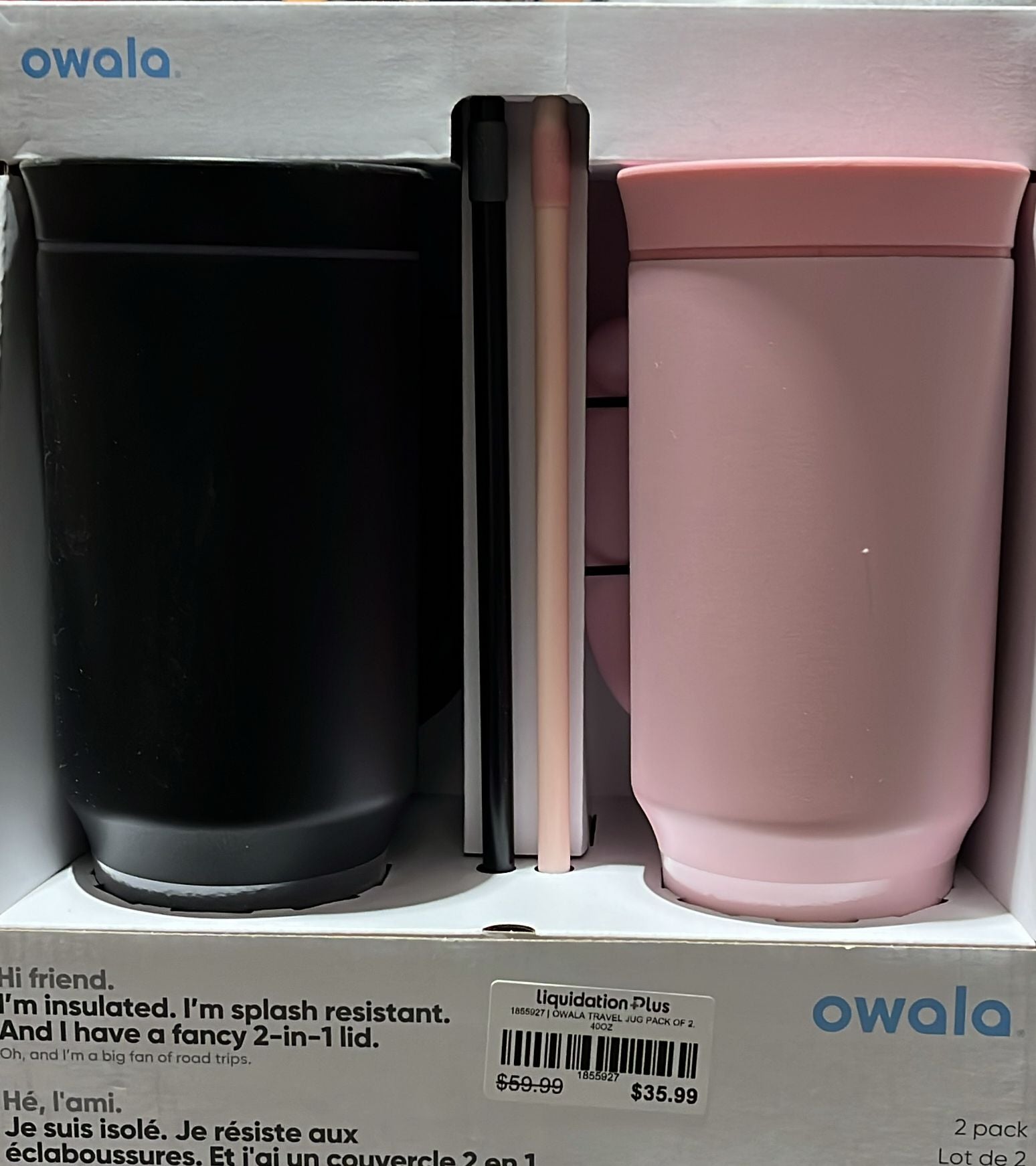 OWALA TRAVEL JUG PACK OF 2