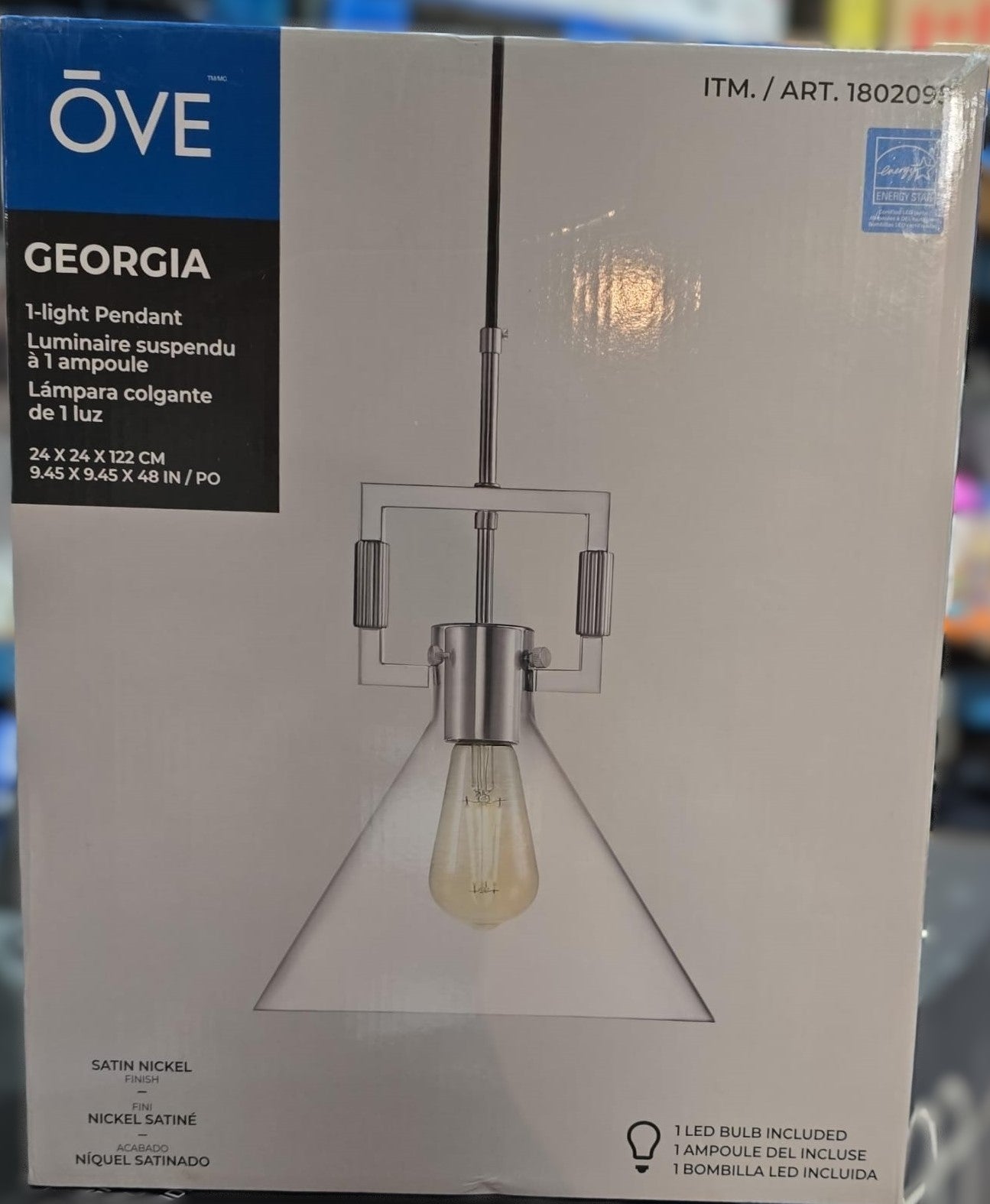 OVE Georgia 1-Light Pendant