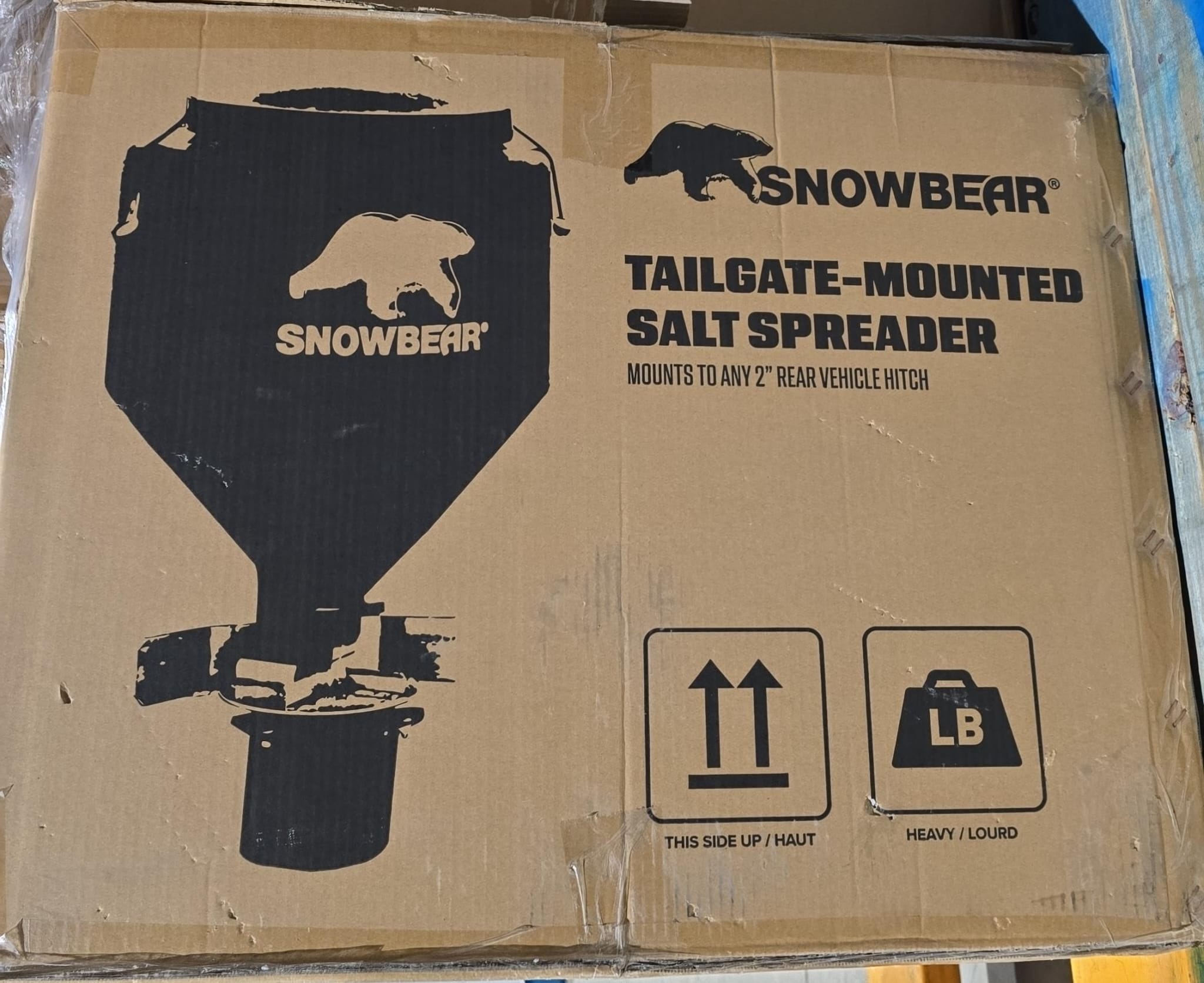 Snowbear Hitch-Mounted Salt Spreader