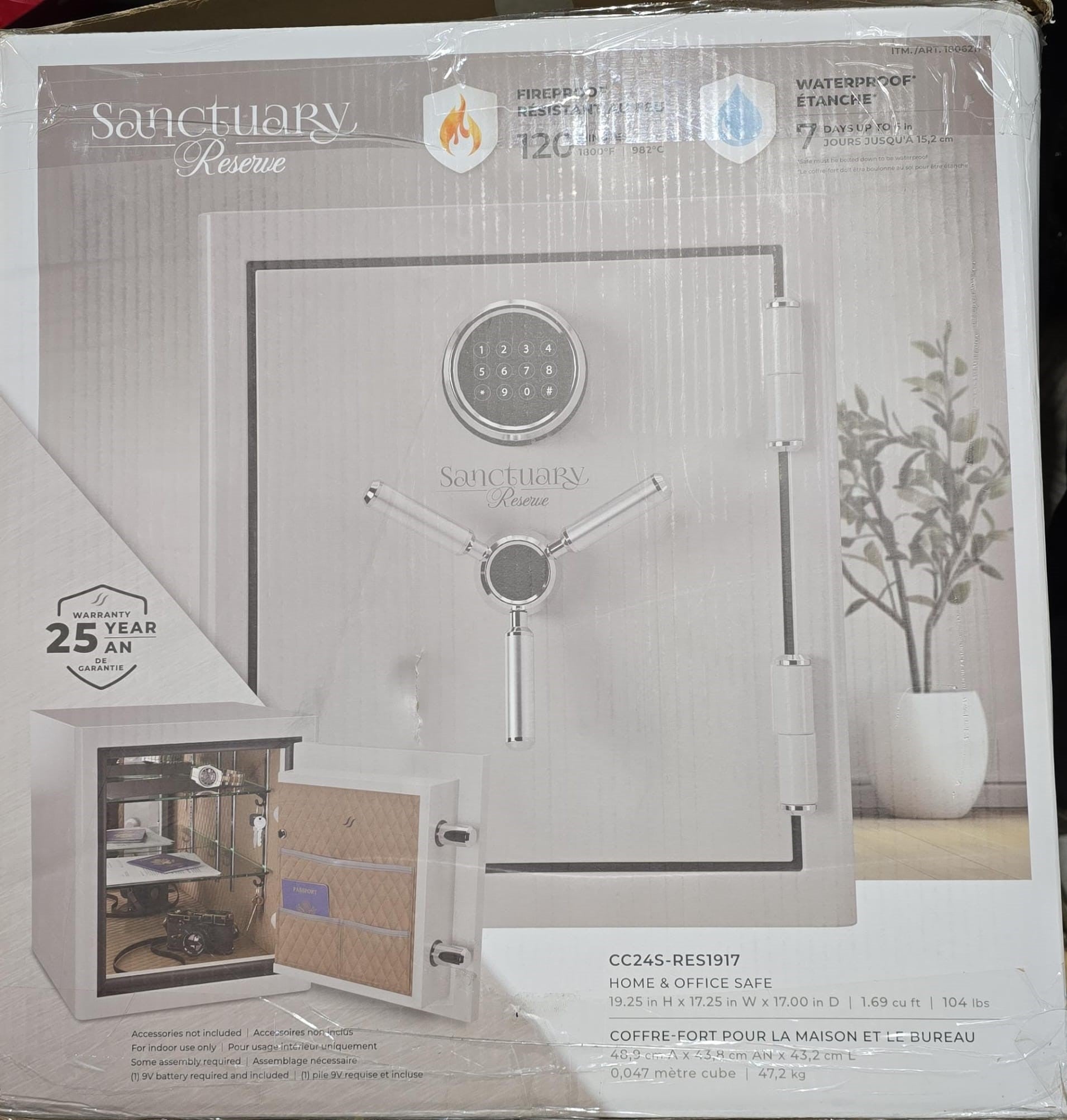 Sanctuary Reserve 1.69 cu. ft. Home & Office Safe with Electronic Lock