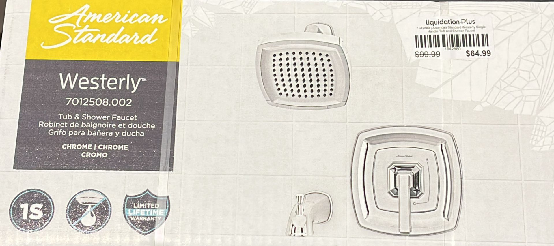 American Standard Westerly Single Handle Tub and Shower Faucet