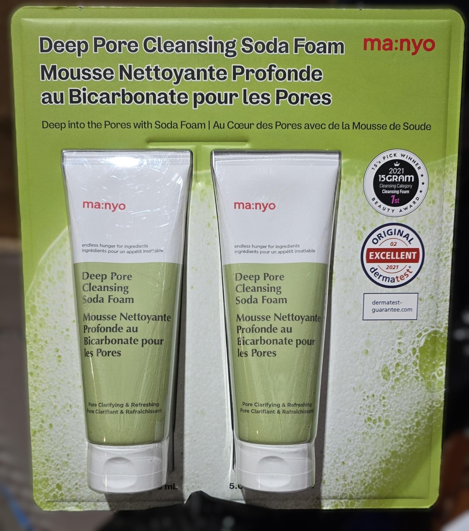 Manyo Deep Pore Cleansing Soda Foams 2-pack