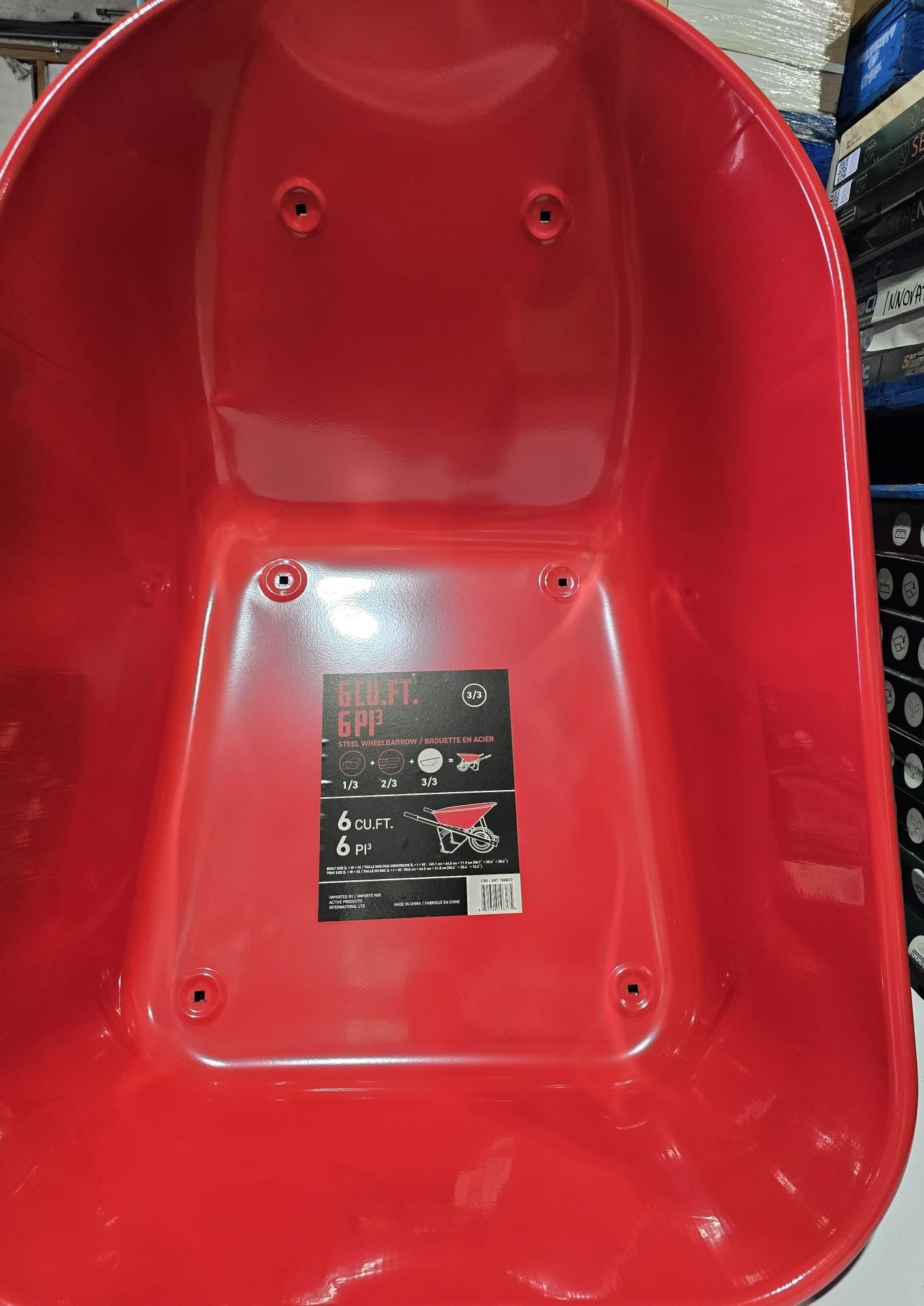 STEEL WHEELBARROW 500LB LOAD WEIGHT