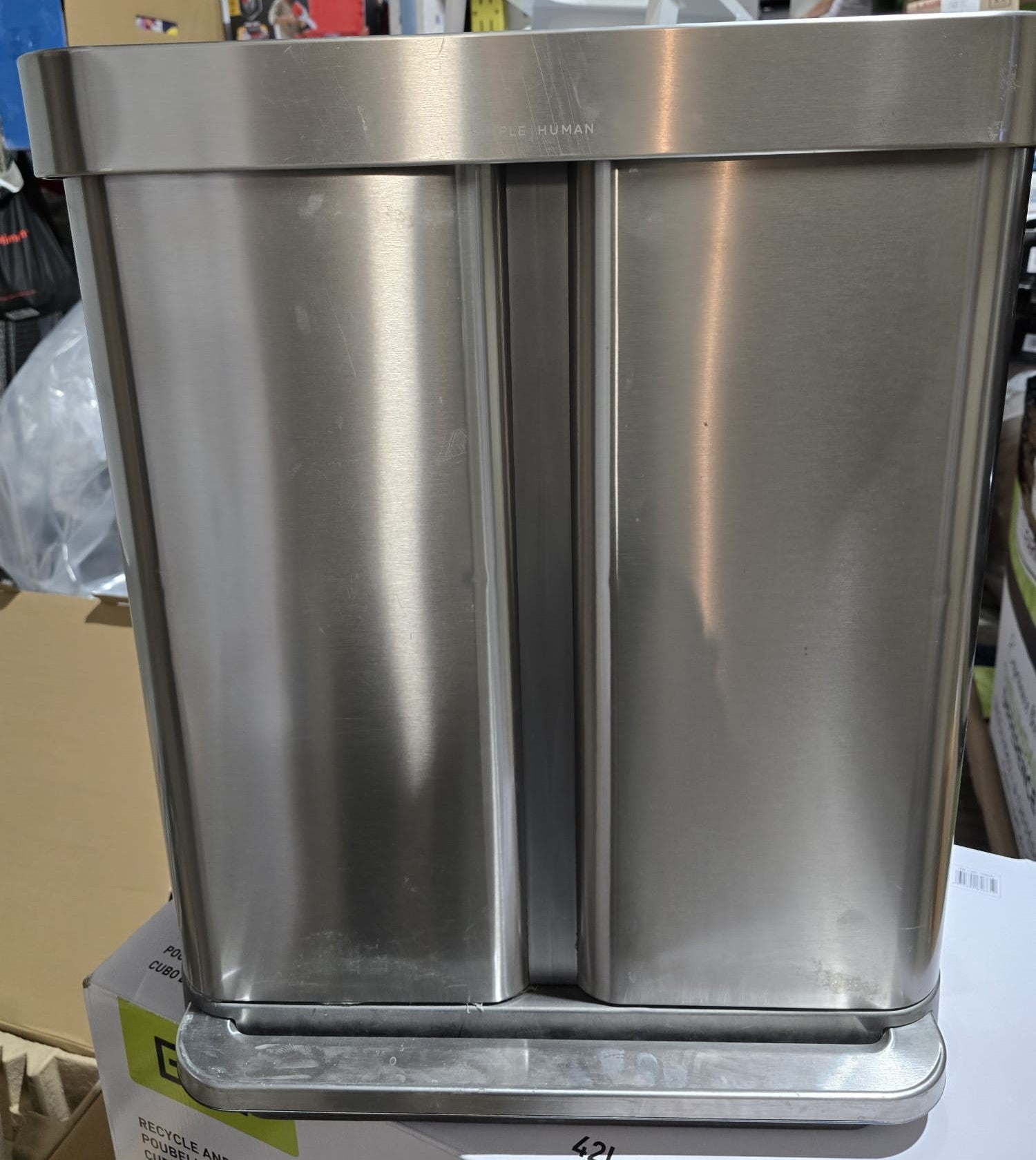 Simplehuman 58L Dual Compartment Step Can