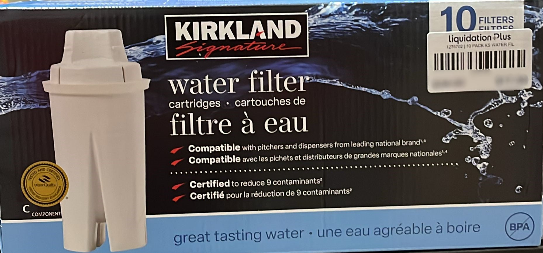 Kirkland Signature Water Filter Cartridges, 10-pack