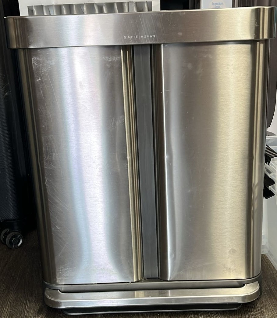 Simplehuman 58L Dual Compartment Step Can