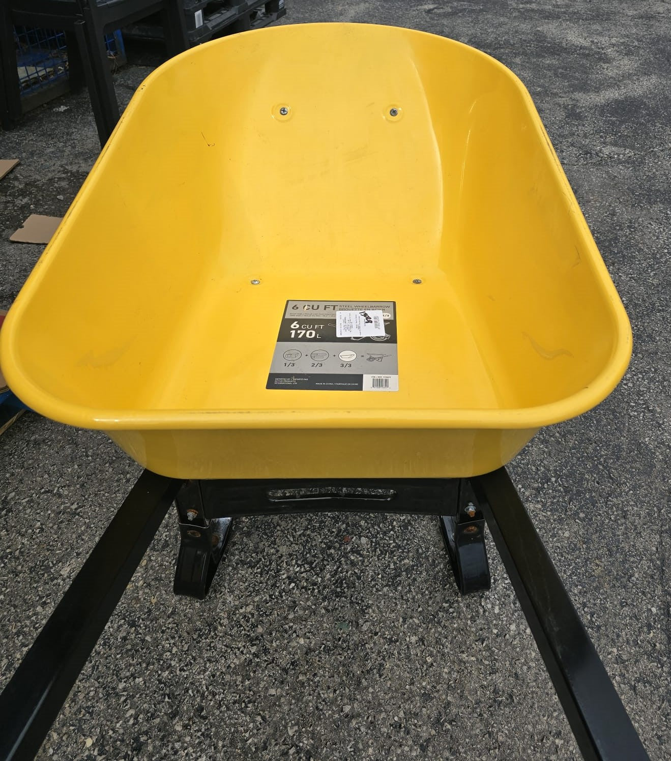 CAT 6 cu ft. Steel Wheelbarrow