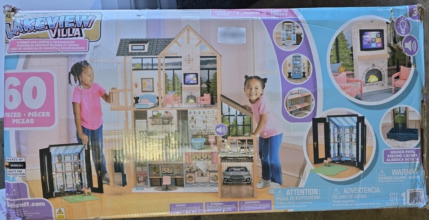 Lakeview Villa Dollhouse & Greenhouse