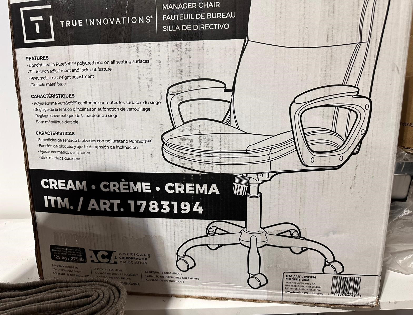 True Innovations Mid-Back Manager Office Chair