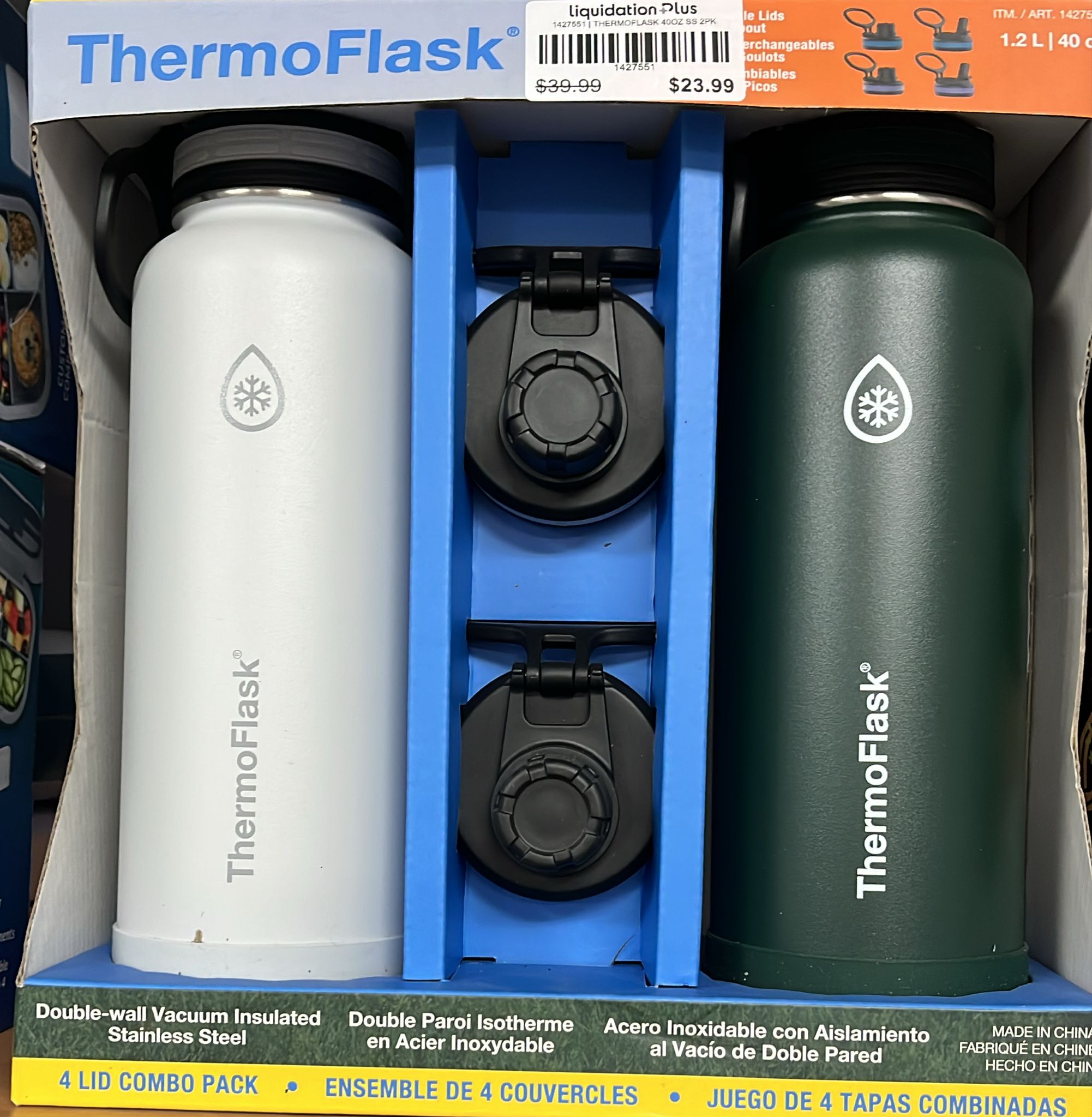 THERMOFLASK WATER BOTTLES PACK OF 2
