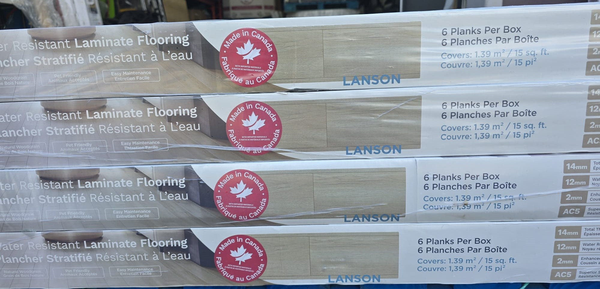 Kairos 19 cm (7.5 in.) Water Resistant Laminate Flooring (Lanson)
