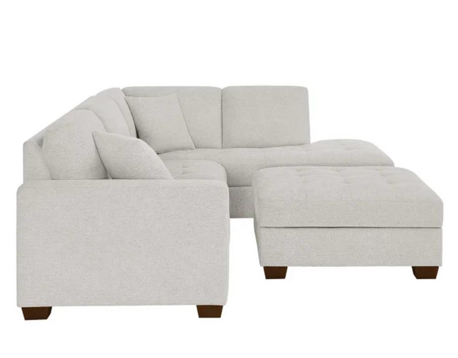 THOMASVILLE 3PC FABRIC SECTIONAL 3 BOXES