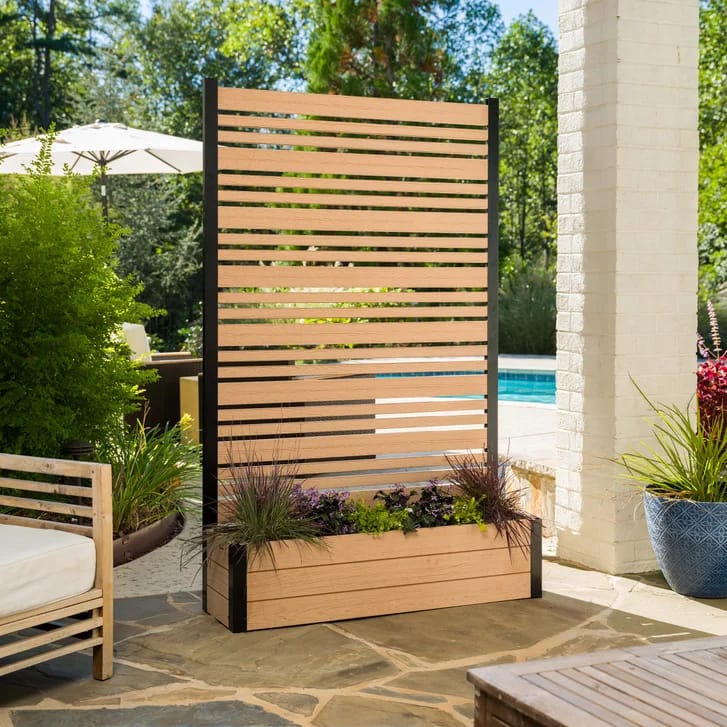 Florence Screen Kit with Planter Box, 1 Panel 6 ft.