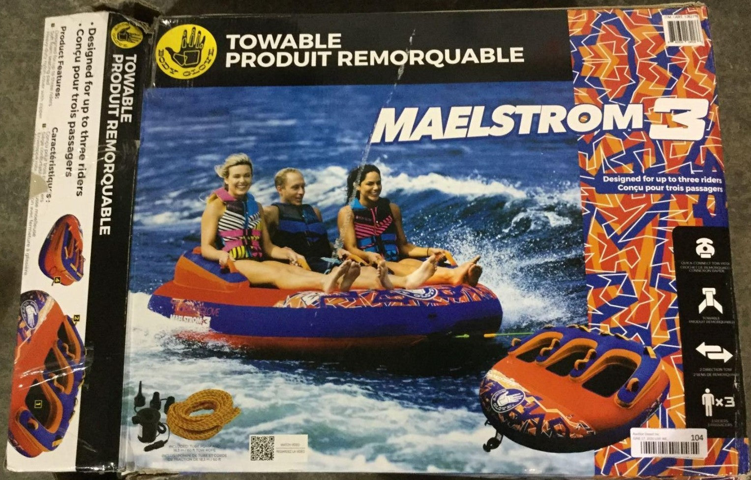 BODY GLOVE TOWABLE TUBE 3 PERSON