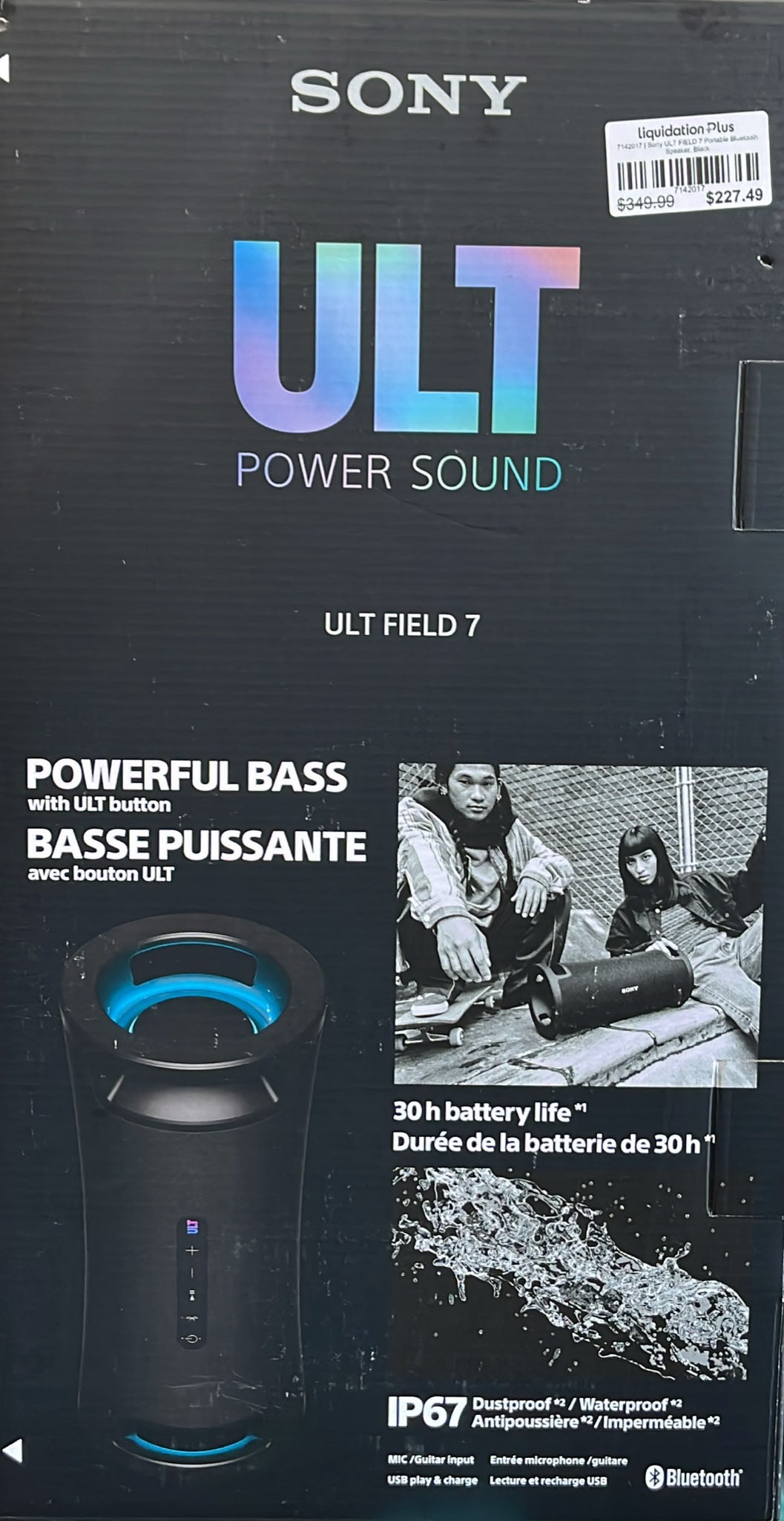 Sony ULT FIELD 7 Portable Bluetooth Speaker, Black