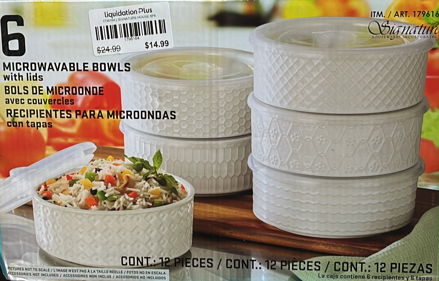 Signature Housewares Storage Bowls With Vented Lids