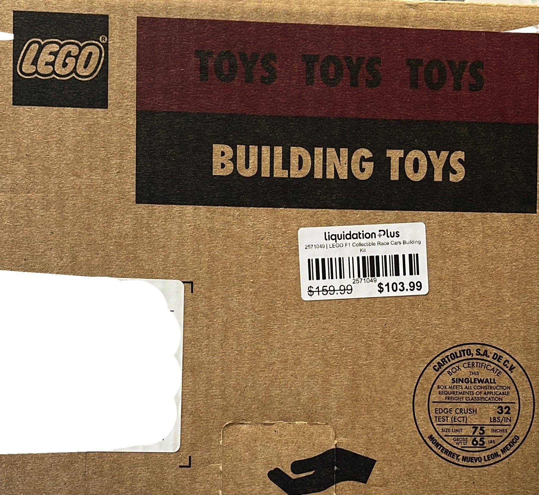 LEGO F1 Collectible Race Cars Building Kit