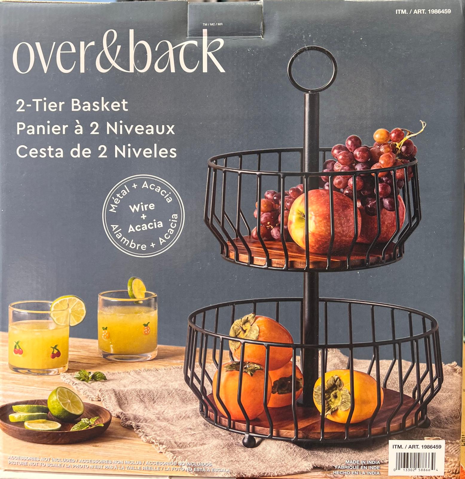 over&back 2 Tier Basket