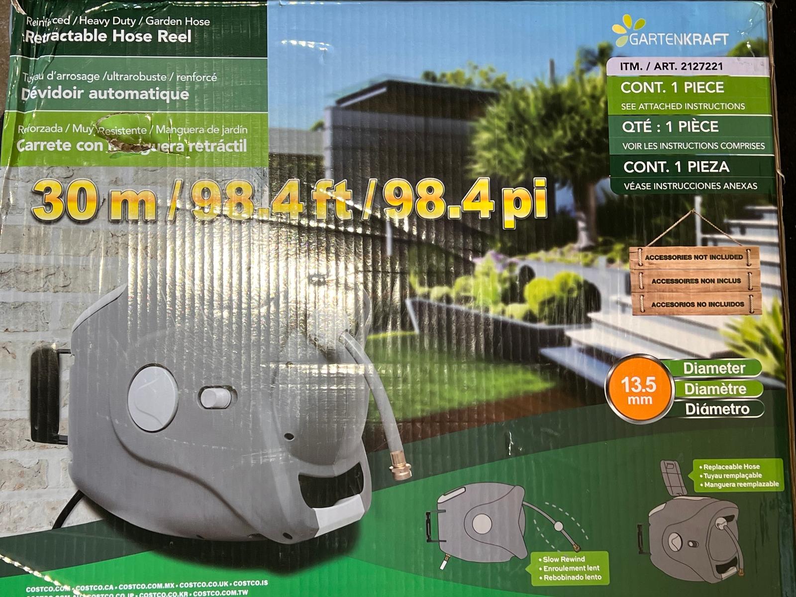 Sunneday Retractable Garden Hose Reel With Hose