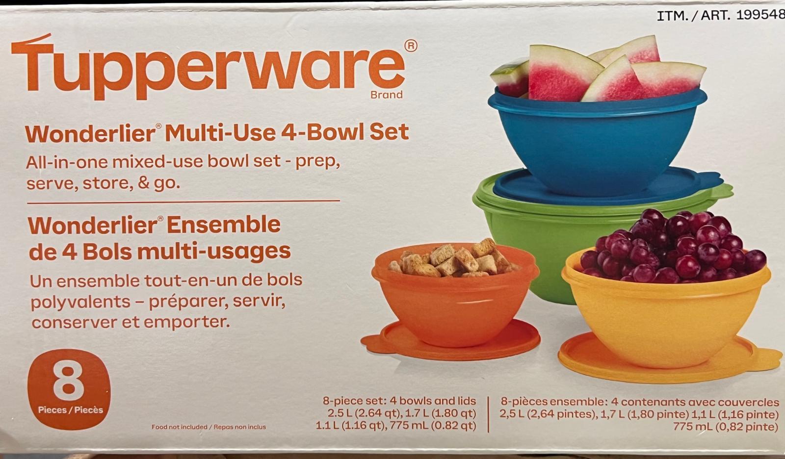 Tupperware Wonderlier Collection Food Storage Containers, 8-pieces