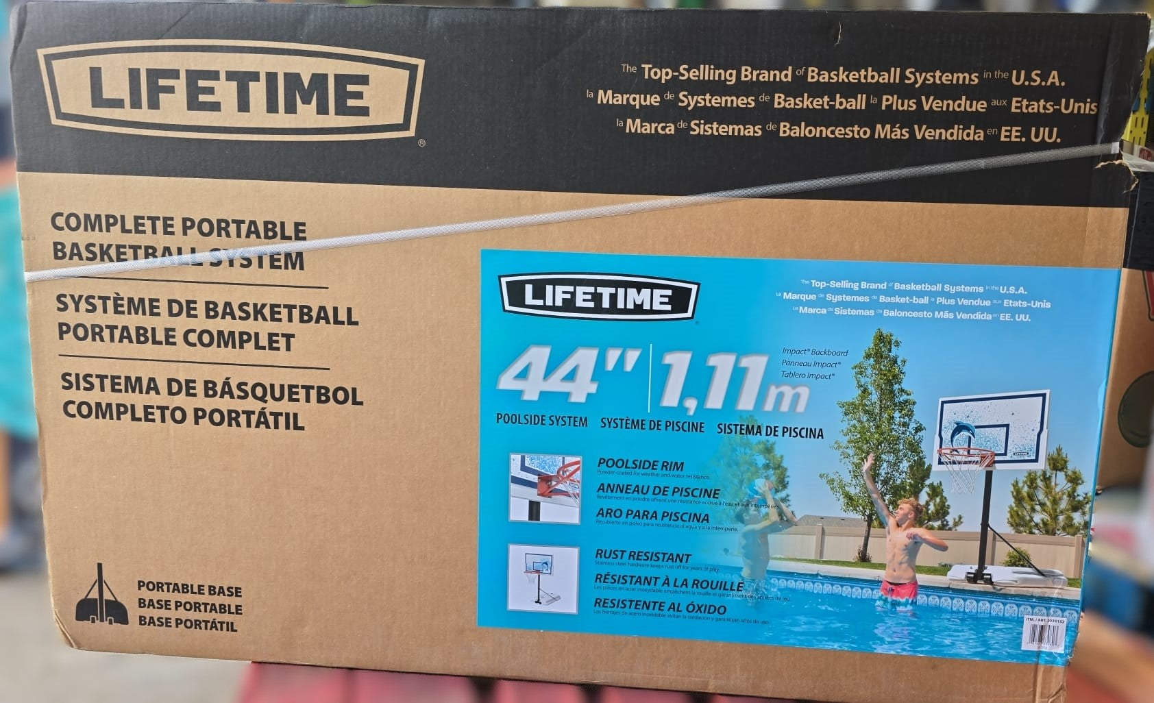 Lifetime - Poolside Basketball Hoop, 44 inch