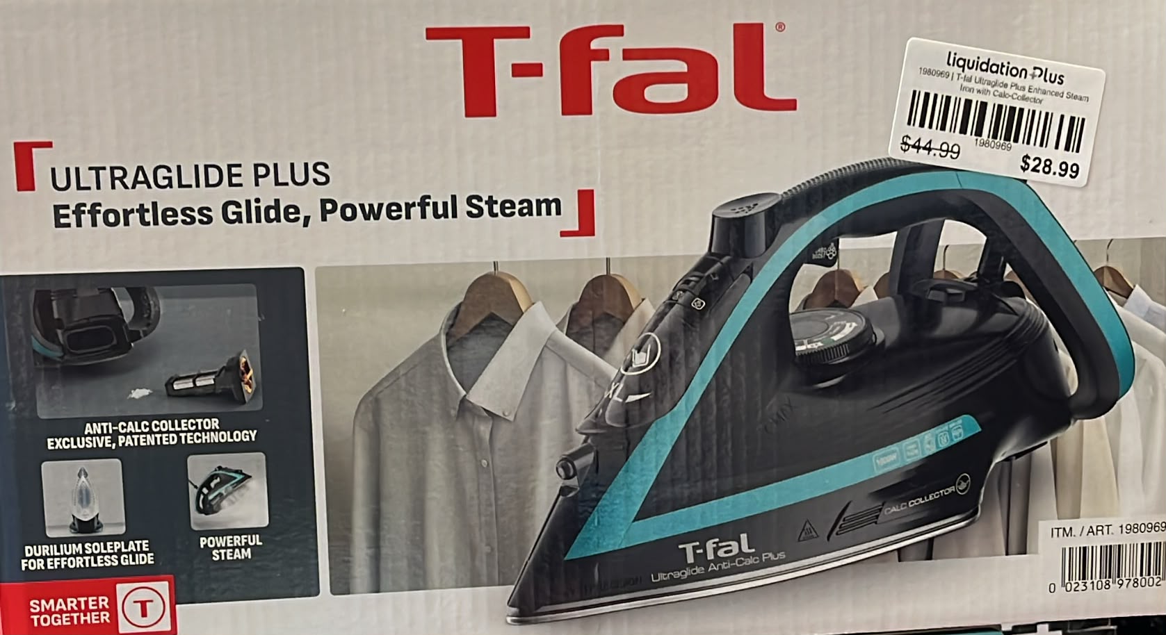 T-fal Ultraglide Plus Enhanced Steam Iron with Calc-Collector