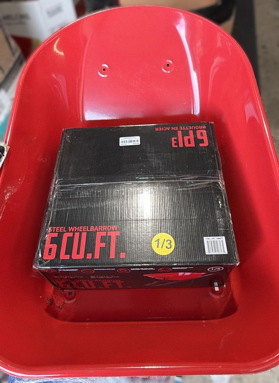 STEEL WHEELBARROW 500LB LOAD WEIGHT