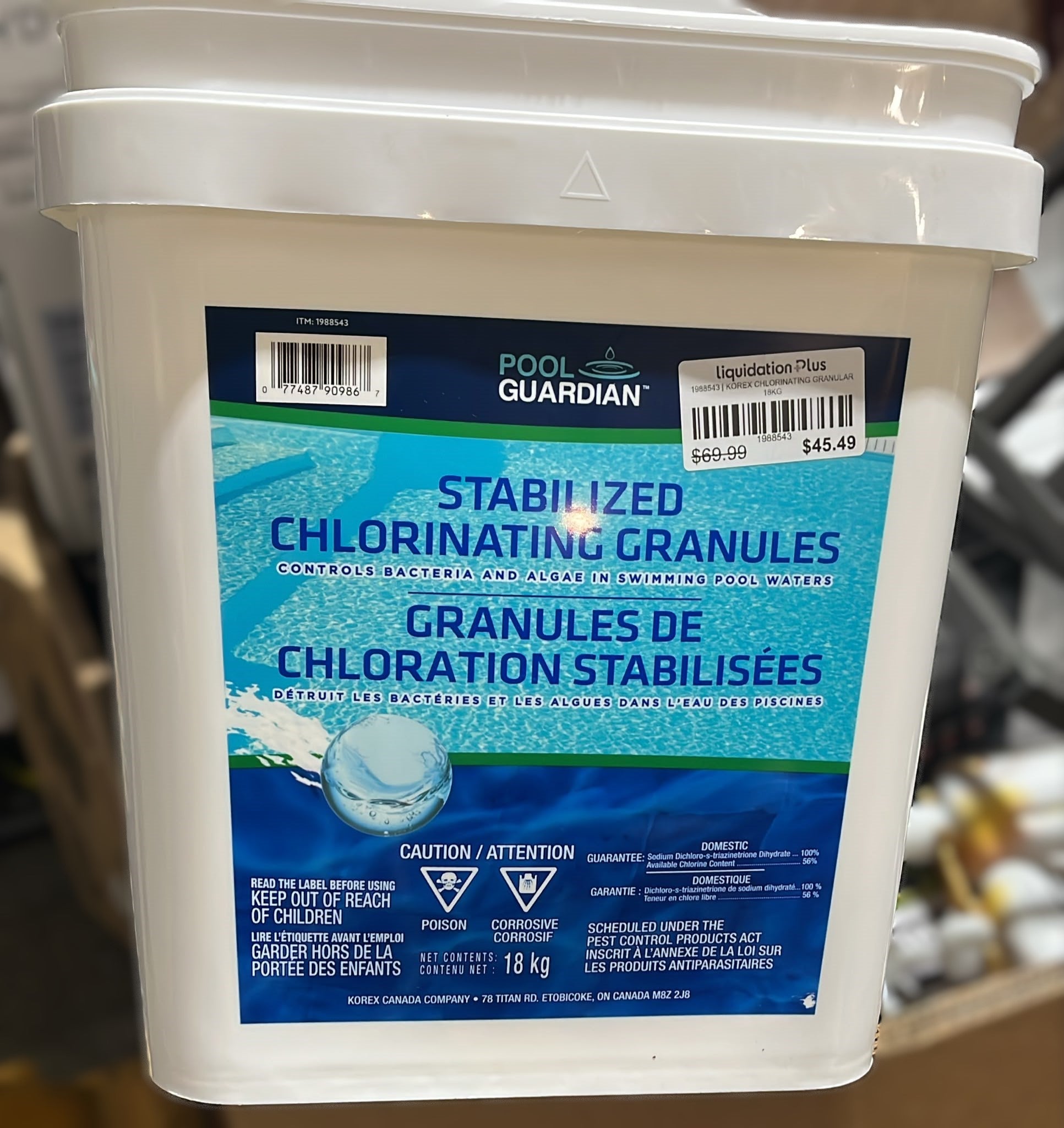 KOREX CHLORINATING GRANULAR 18KG