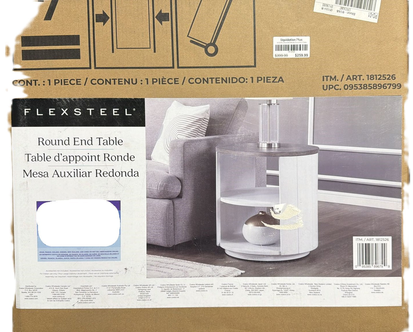Flexsteel Melody Round End Table