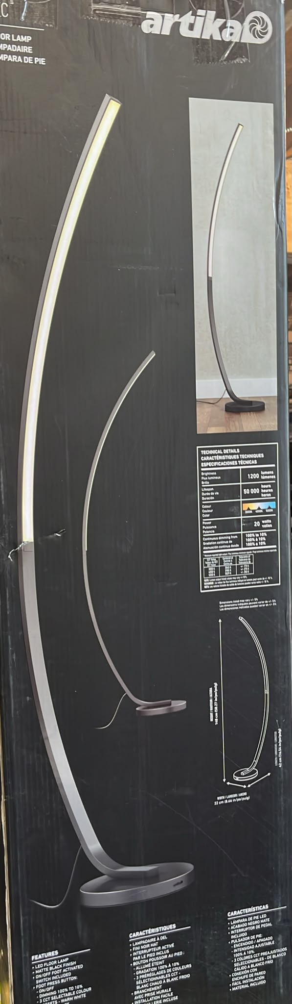 Artika Arc LED Floor Lamp