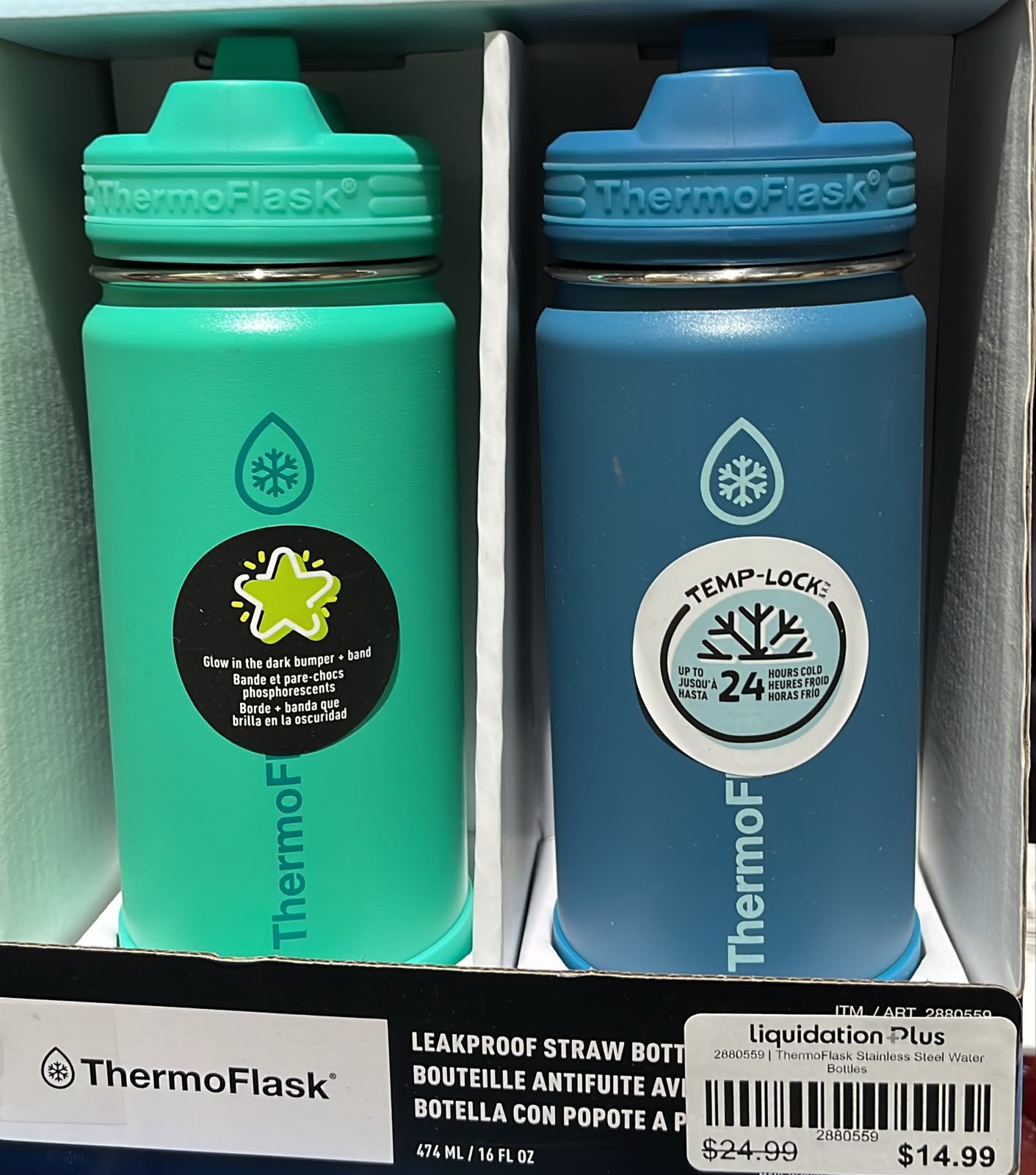 ThermoFlask Stainless Steel Water Bottles
