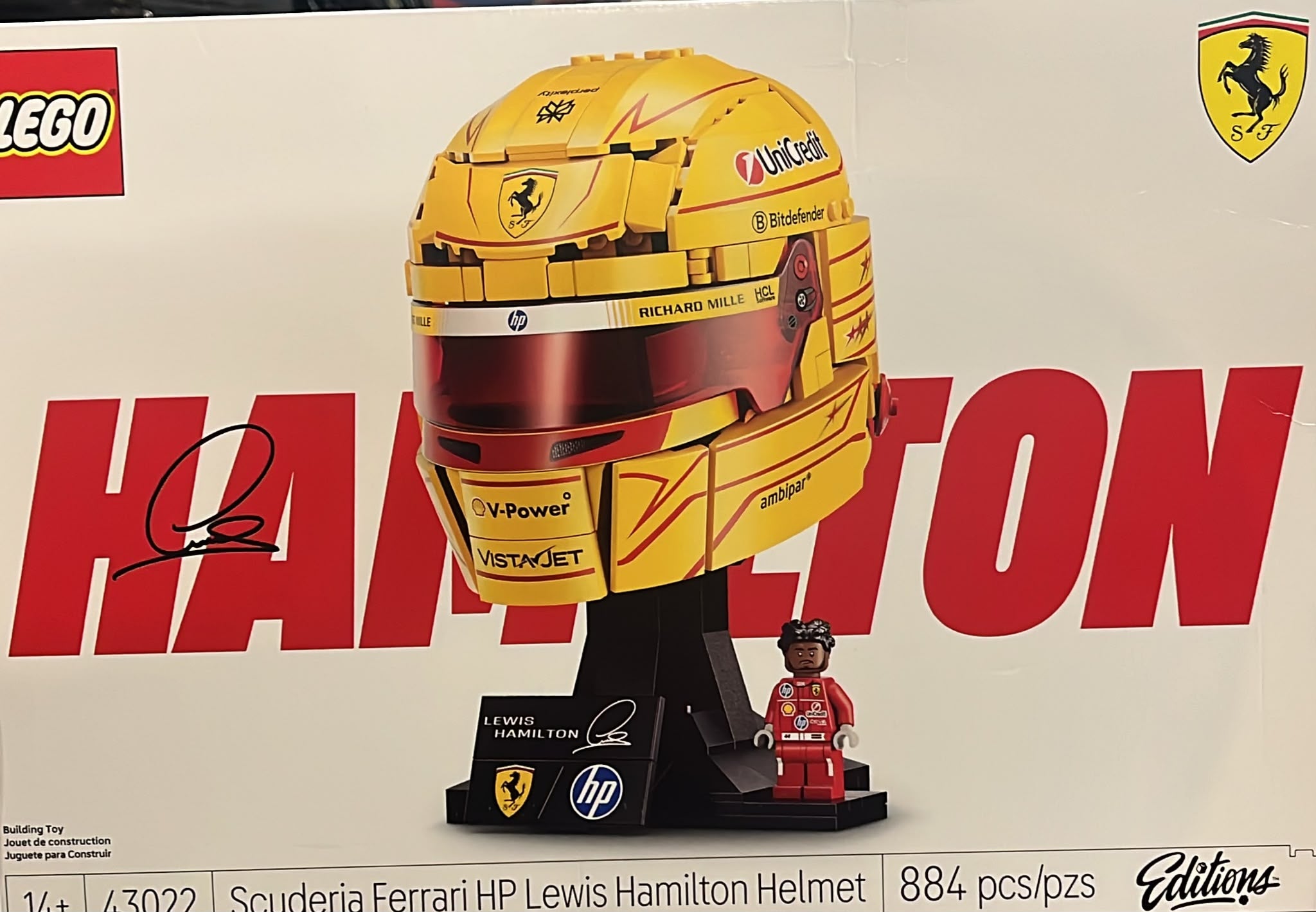 LEGO 43022 Scuderia Ferrari HP Lewis Hamilton Helmet