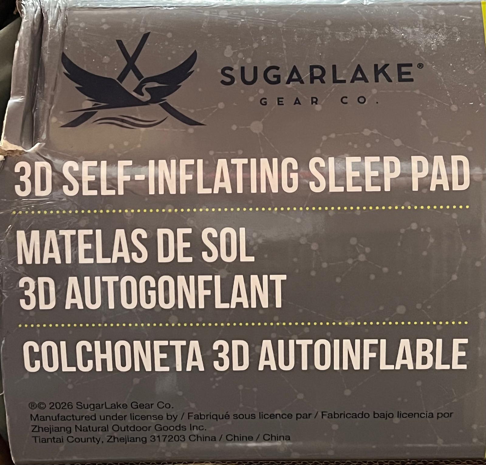 SugarLake Gear Co. 3D Self-Inflating Sleep Pad