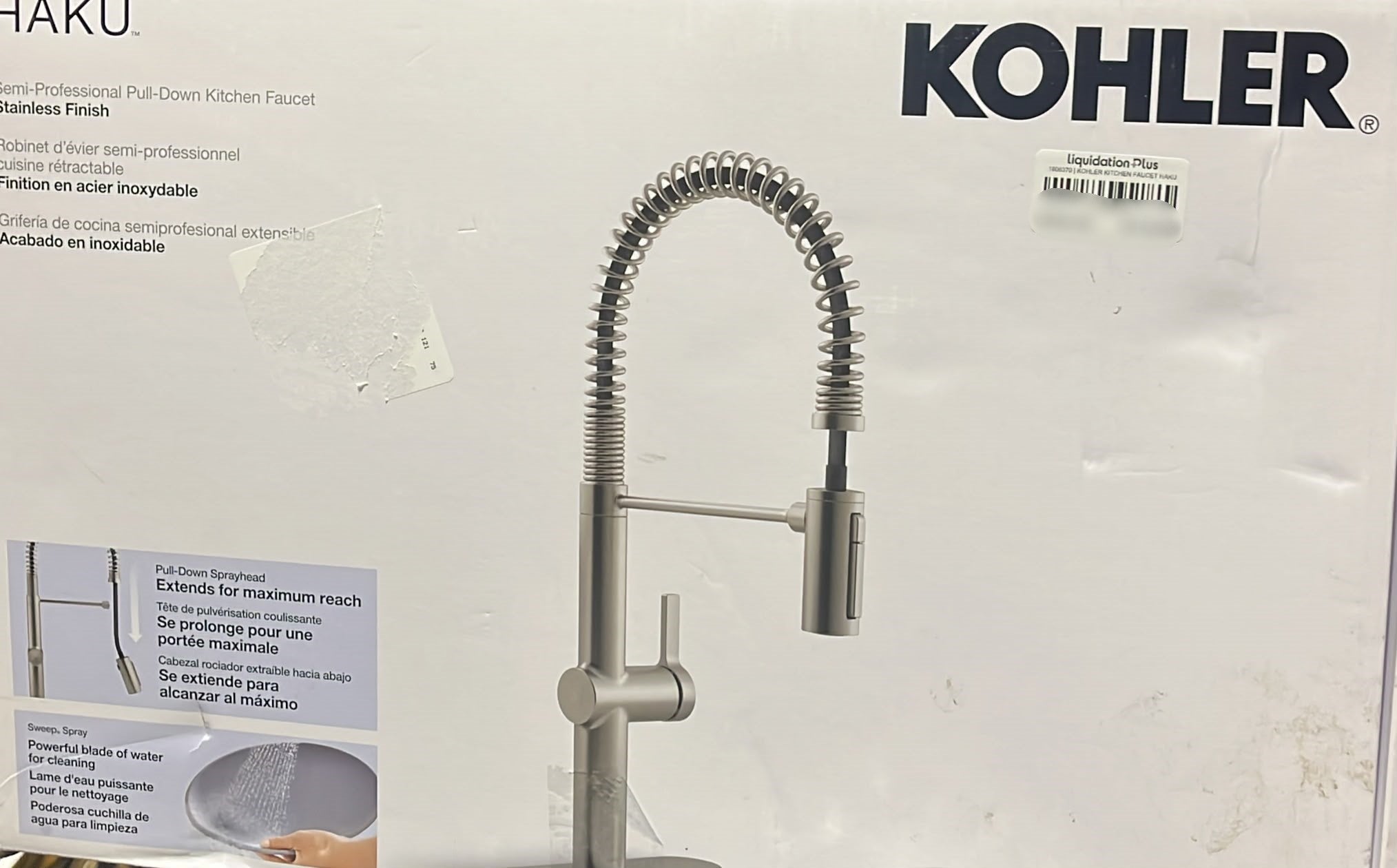 Kohler Haku Semi-Pro Pull-down Kitchen Faucet Chrome