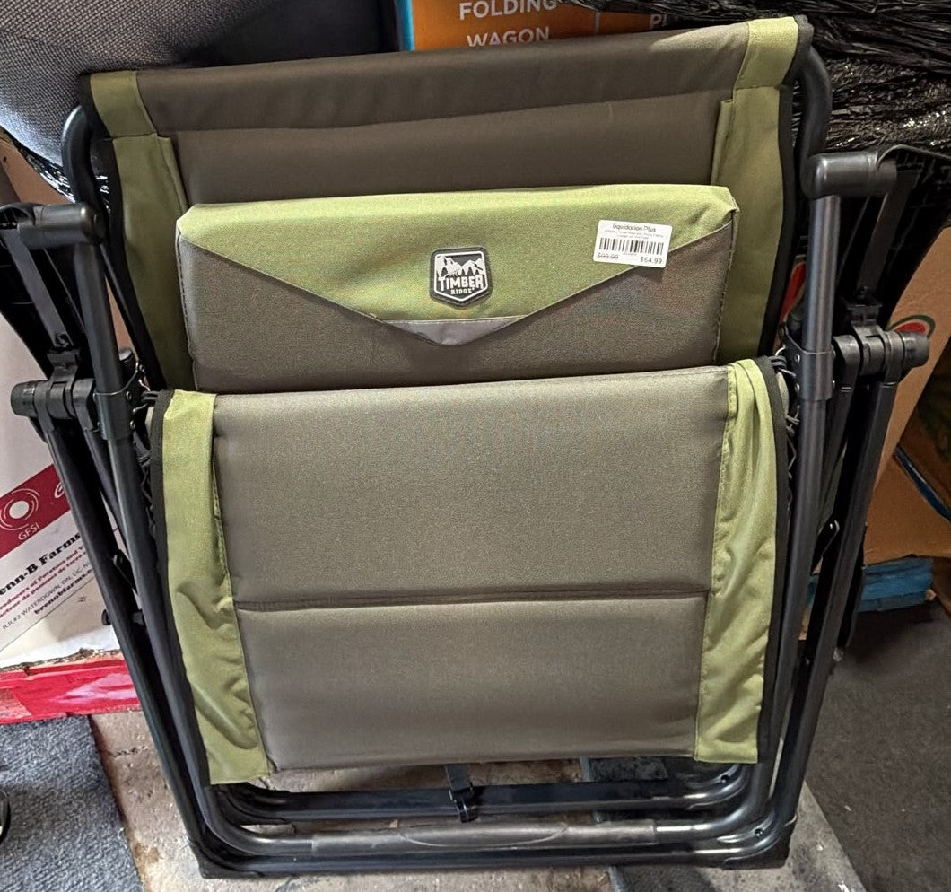 Timber Ridge Zero Gravity Folding Lounger with Side Table