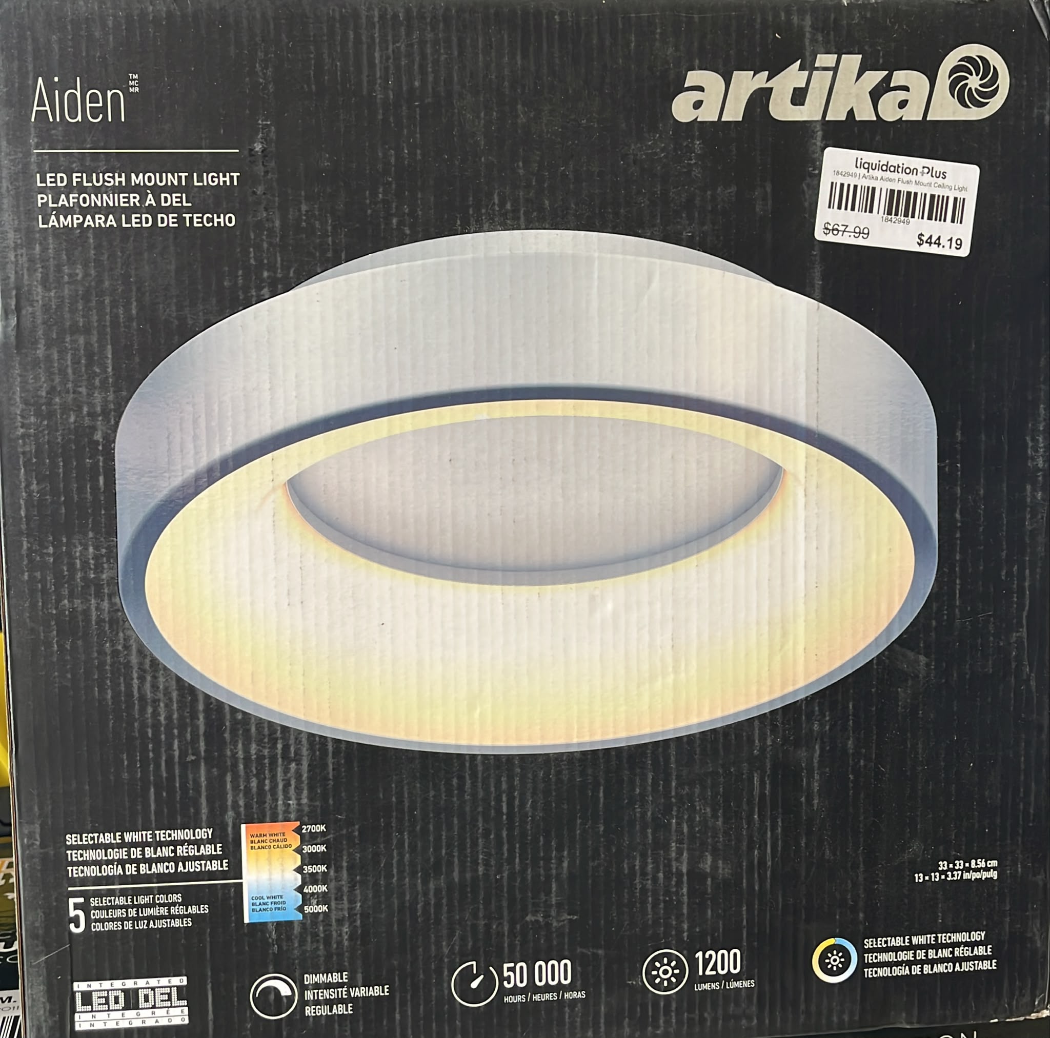 Artika Aiden Flush Mount Ceiling Light