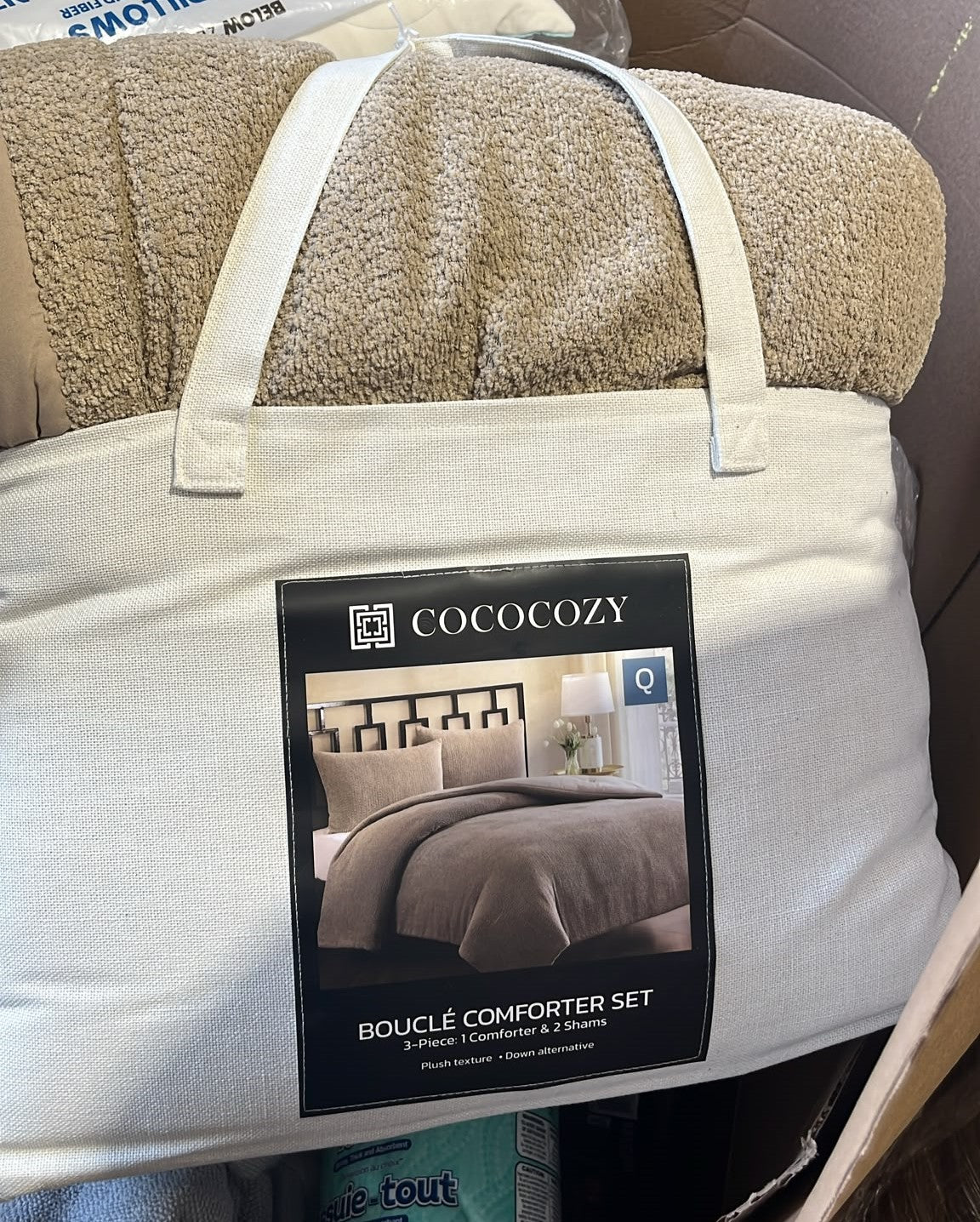 Cococozy Bouclé 3-piece Comforter Set