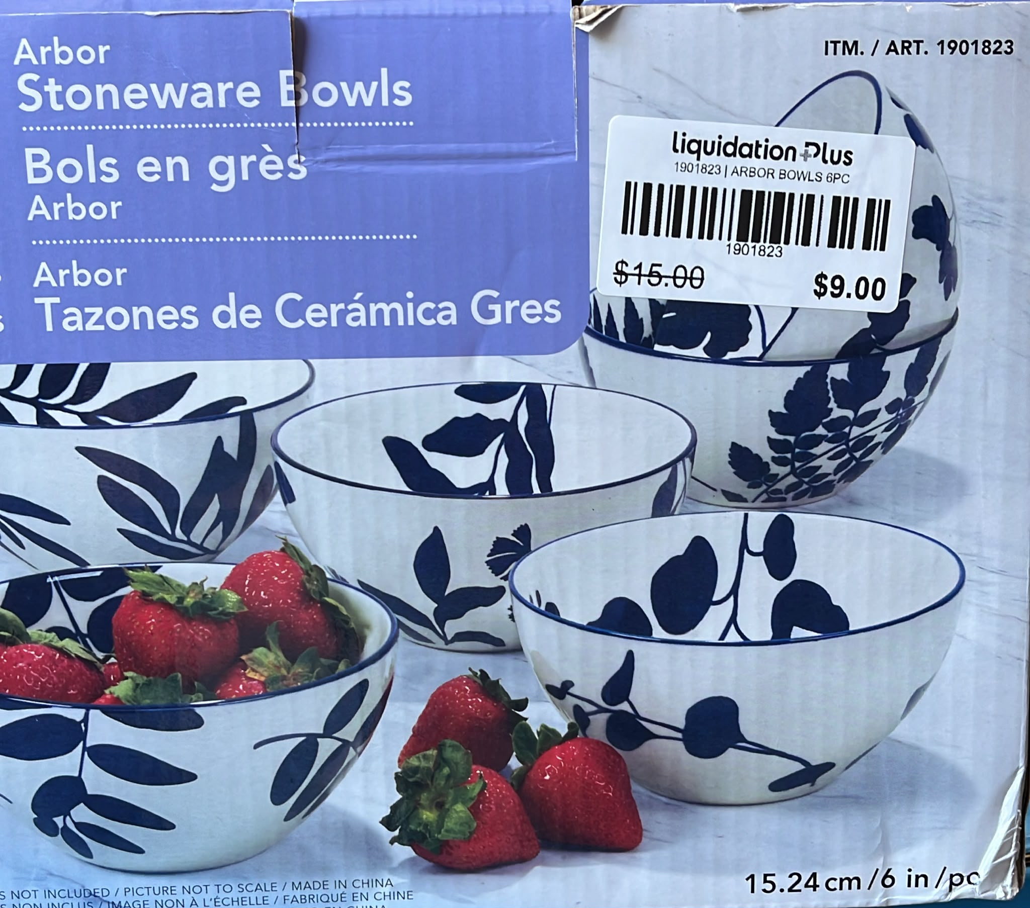 Certified Arbor Stoneware Bowls, 6-piece