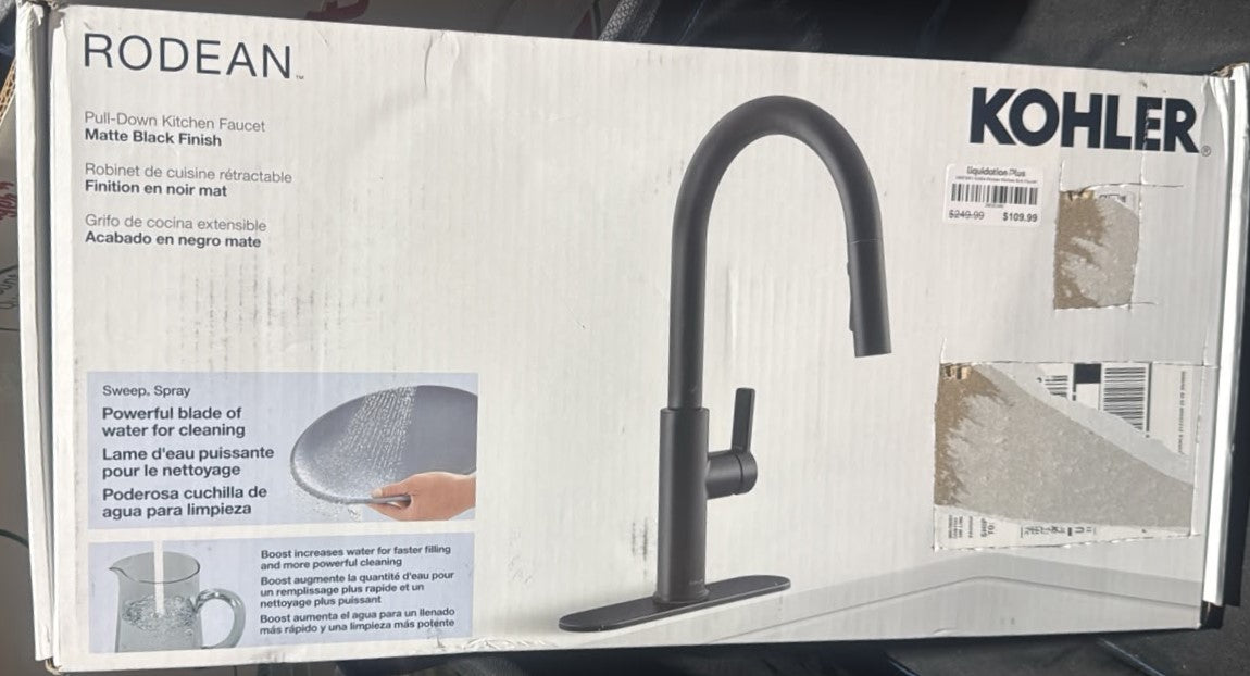 Kohler Rodean Pull-Down Kitchen Faucet