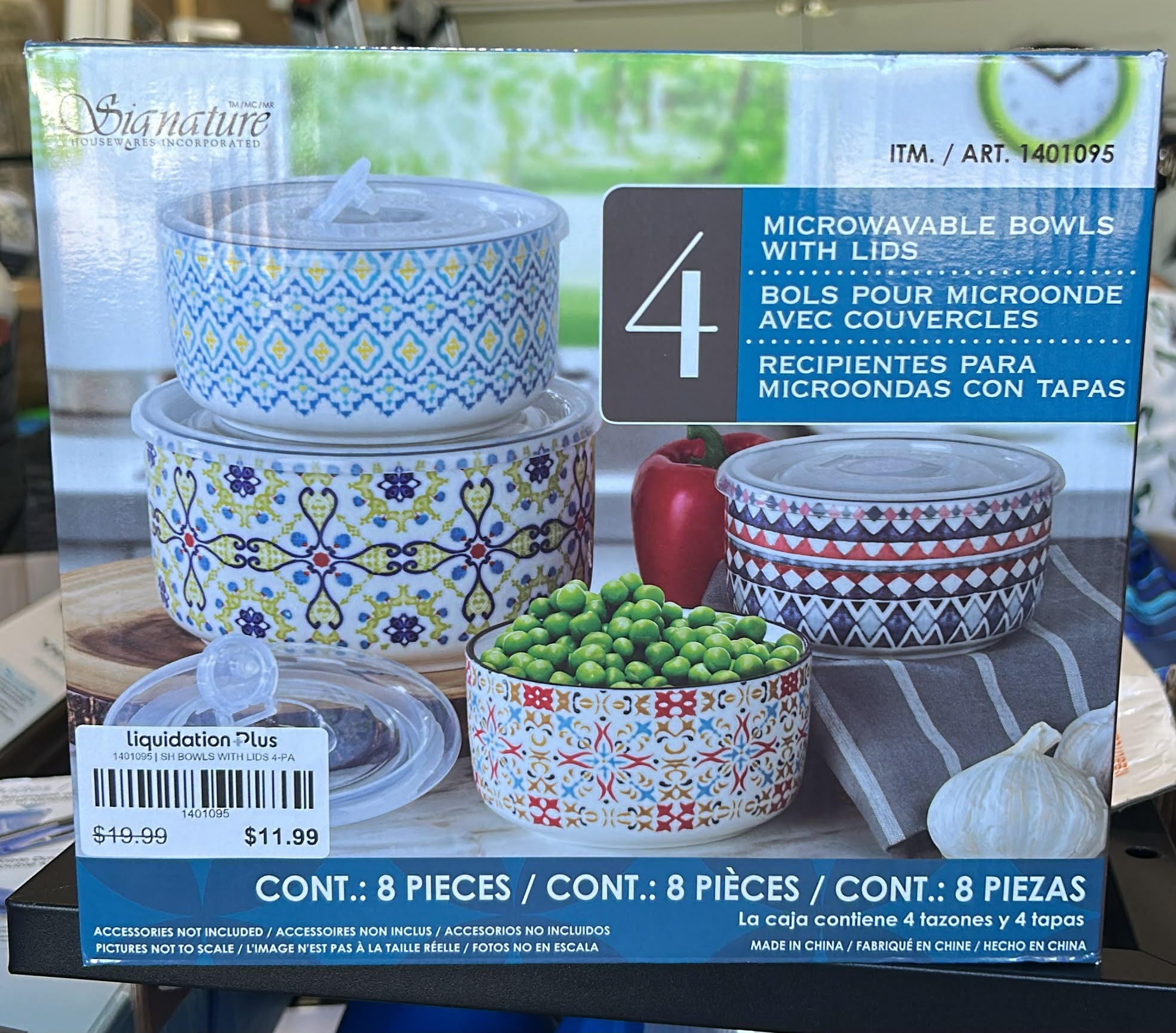 Signature Housewares Stoneware Food Storage Pack of 4