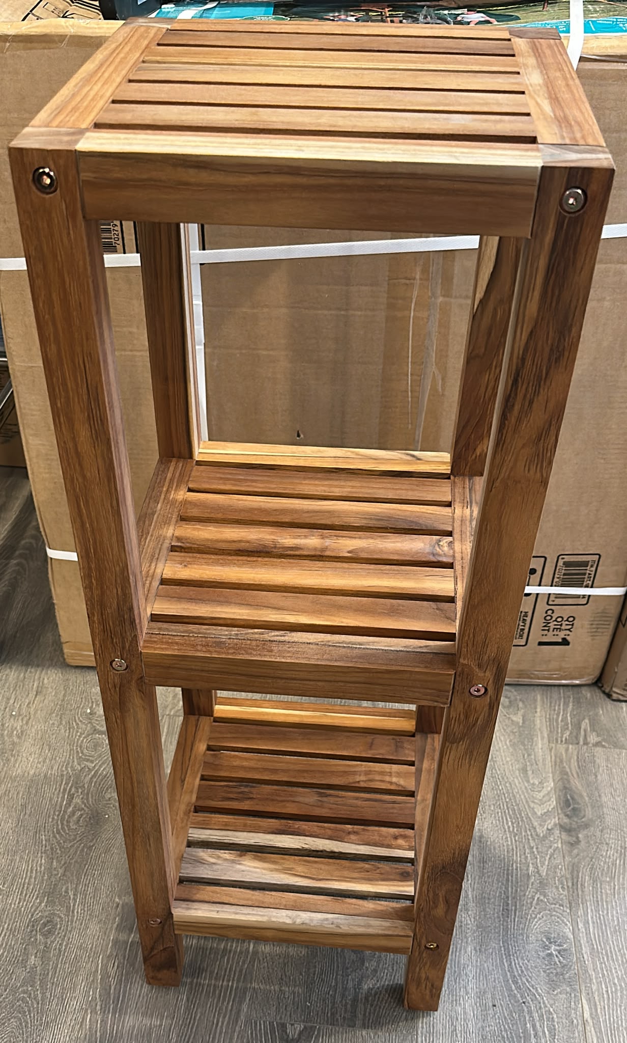 Teakhaus FSC-Certified Teak Wood 3-Tier Shelf
