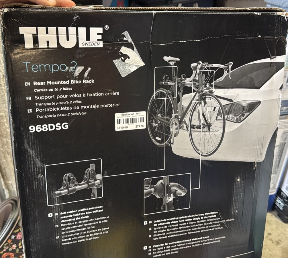 Thule Tempo 2 Trunk Mount Bike Rack