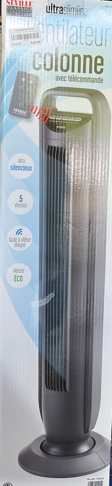 Seville Classics 40" Tower Fan